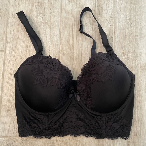 H&M Black Lace Bralette, 36D - Picture 1 of 6
